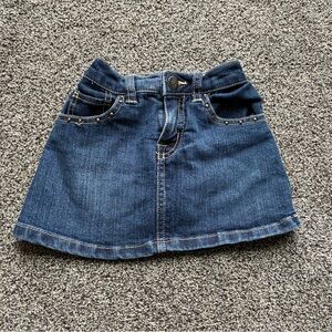 FINAL SALE 3/31/26 1989 Place Toddler Girl Denim Skort, Size 4T